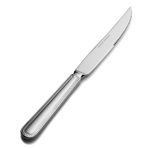 S715 Bolero Euro Solid Handle Steak Knife, Pack Of 12