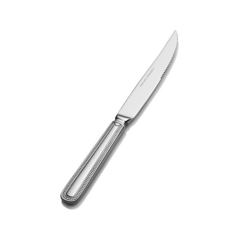 Sbs3315 9.77 In. Sombrero Brush Euro Solid Handle Steak Knife, Pack Of 12