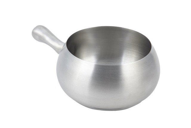 5050ss 6 In. Dia. Stainless Steel Fondue Pot Induction, 2 Quart - 4 Oz