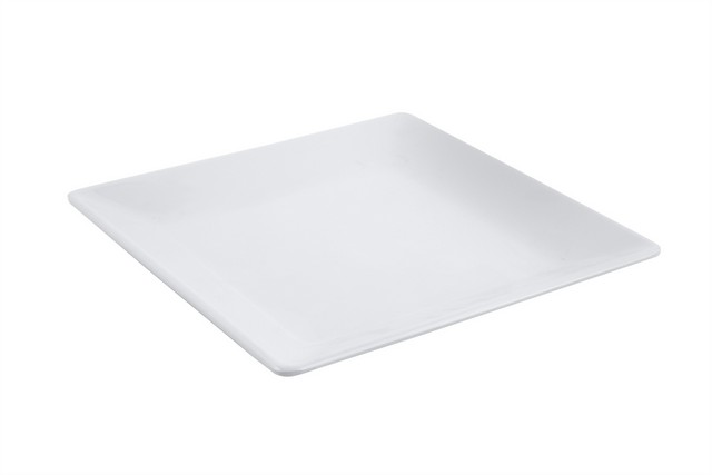 53400white 11.75 X 11.75 X 1.37 In. Melamine Square Platter, White