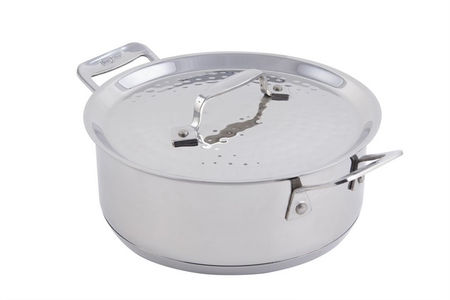 60000hf 8.62 In. Dia.cucina Casserole Hammered With Lid, 3 Quart