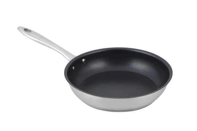 61276 9.75 In. Stainless Steel Induction Bottom Non Stick Omelet Pan