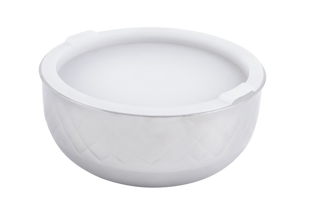 9317di 6.37 In. Dia. Diamond Collection Cold Wave Bowl With Cover, 1 Quart