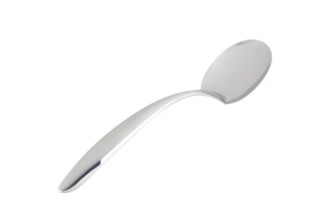 9457 13.5 In. Ez Use Banquet Serving Solid Spoon With 2 Oz Hollow Cool Handle