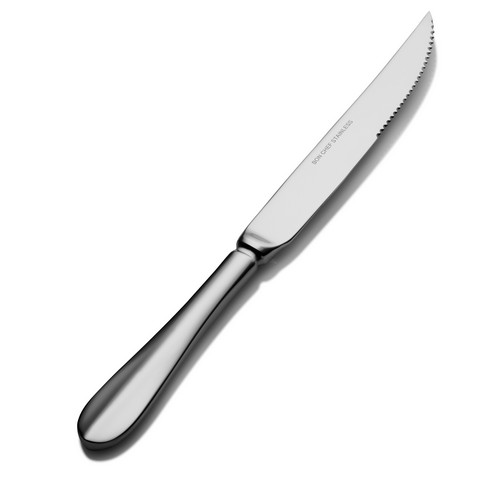S1115 Chambers Euro Solid Handle Steak Knife, Pack Of 12