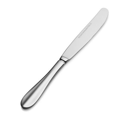 S112 9.17 In. Monroe Euro Solid Handle Dinner Knife, Pack Of 12