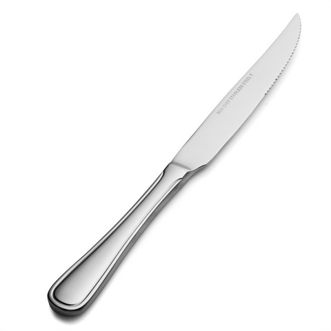 S315 Tuscany Euro Solid Handle Steak Knife, Pack Of 12