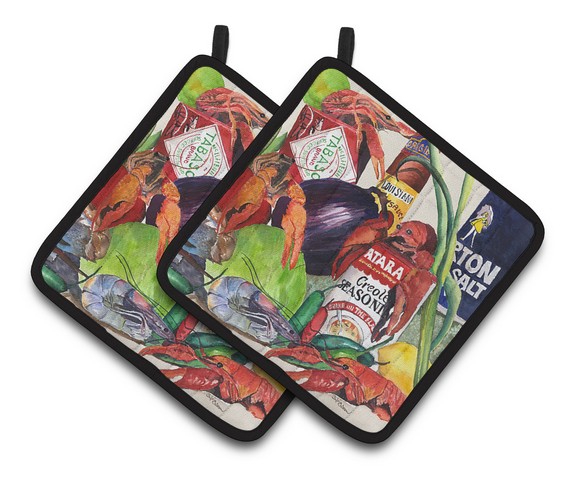 8540-2pthd Louisiana Spices Pair Of Pot Holders, 7.5 X 3 X 7.5 In.