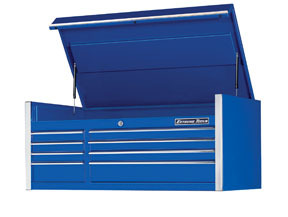 Rx552508chbl 55 In. 8 Drawer Top Chest, Blue