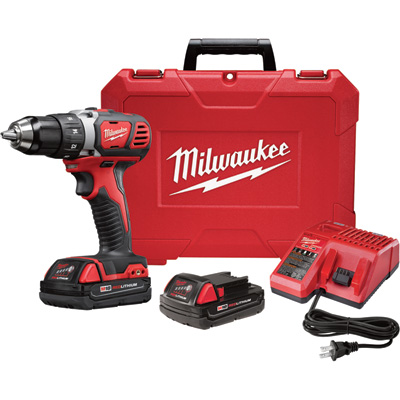 42597 M18 Compact 0.50 In. Drill Driver Kit - Two M18 Compact Redlithium 1.5ah Batteries, Model No. 2606-22ct