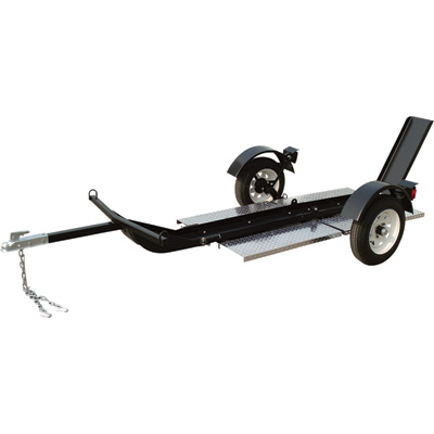 Ultra-Tow 14717 Single-Rail Folding Motorcycle Trailer Model No. 3806S084