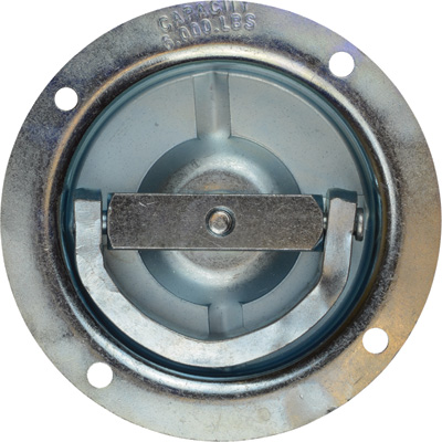 49766 Bolt-on Recessed Mount Rotating D-ring - 0.375 In. Dia. 6000 Lbs Capacity
