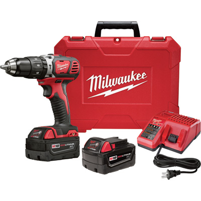 42600 M18 Compact 0.50 In. Hammer Drill Driver - Two M18 Redlithium Xc 3.0ah Extended Capacity Batteries, Model No. 2607-22