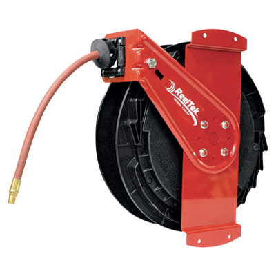 282645 Air & Water Side Mount Retractable Hose Reel With 0.375 X 50 Ft. Pvc Hose., Max. 300 Psi - Model No. Rt650-olpsm-92