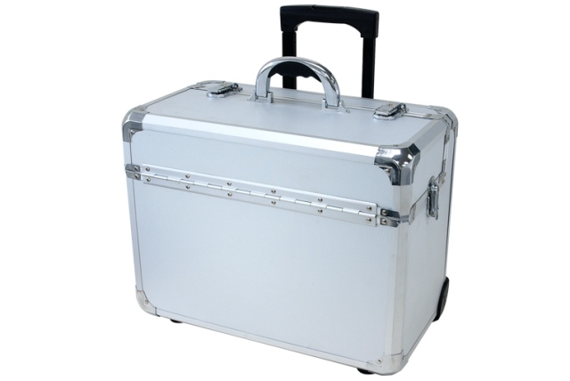 Apl-910t Sd Wheeled Pilot Case, Silver Dot - 13.75 X 10 X 18.25 In.