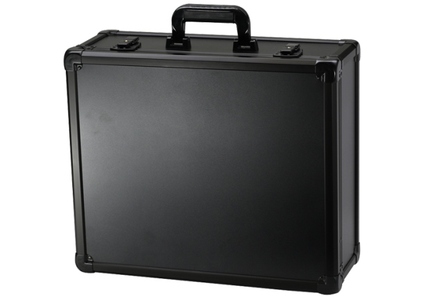 Exc-118 B Aluminum Packaging Case, Black - 7.375 X 16 X 19 In.