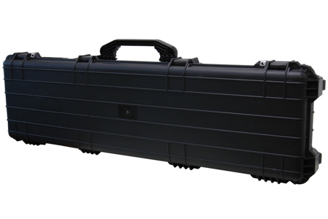 Cape Buffalo Wheeled Water Resistant Rifle Case, Black