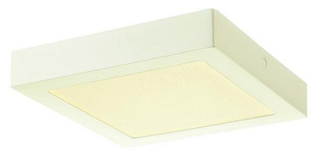 6205000 8.88 In. Dimmable 14 Watt Square Led Indoor Flush Mount Ceiling Fixture, White