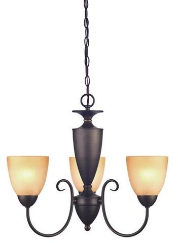 6223000 Chapel Hill Three Light Indoor Chandelier, Oil Rubbed Bronze