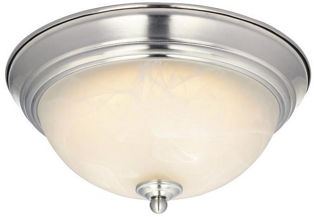 6400500 11 In. Dimmable Led Indoor Flush Mount Ceiling Fixture, Brushed Nickel
