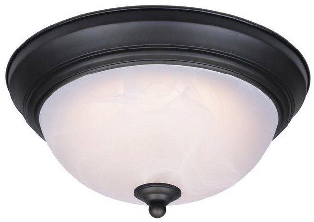 6400600 11 In. Dimmable Led Indoor Flush Mount Ceiling Fixture, Oil Rubbed Bronze