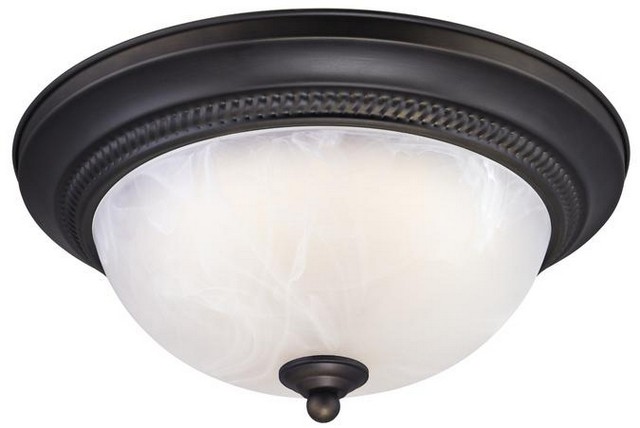 6400700 11 In. Dimmable Led Indoor Flush Mount Ceiling Fixture, Oil Rubbed Bronze