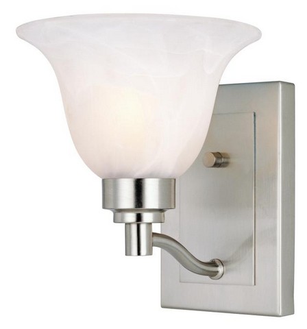 6664700 One Light Indoor Wall Fixture, Brushed Nickel 6664700 One Light Indoor Wall Fixture, Brushed Nickel