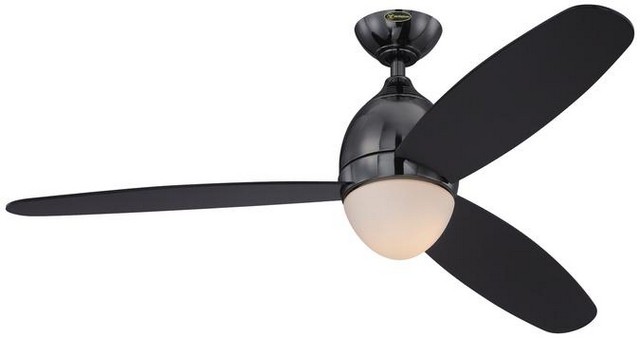 7201700 Troy 52 In. Plywood Three Blade Indoor Ceiling Fan With Light, Gun Metal
