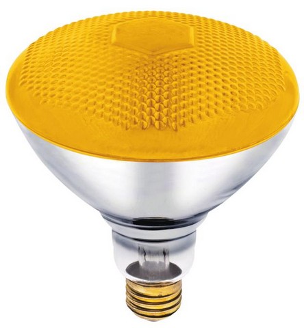 440900 100 Watt Br38 Incandescent Bug Light Bulb, Yellow