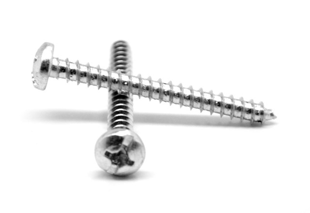 No.6-18 X 1.5 In. Combo Phillips & Slotted Pan Head Type A Sheet Metal Screw, Low Carbon Steel - Zinc Plated - 4500 Piece