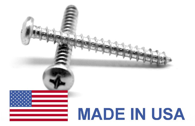 0.25-14 X 1 Ms51861 Phillips Pan Head Type Ab Sheet Metal Screw, Usa Low Carbon Steel - Cadmium Plated - 500 Piece