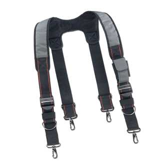 5560 Padded Tool Belt Suspenders, Gray