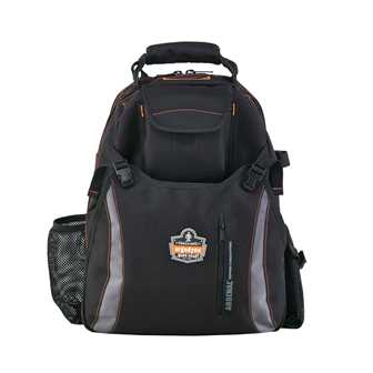5843 Tool Backpack Dual Compartment, Black