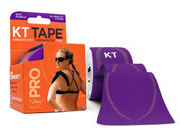 Pro Synthetic Precut Elastic Sports Tape For Pain Relief & Support, Epic Purple - 20 Strips