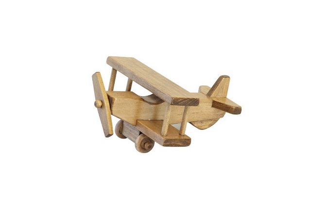 Lapps Toys & Furniture 100 H Wooden Airplane Toy, Small - Harvest