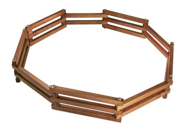Lapps Toys & Furniture 143 H Wooden Folding Fence Toy, Harvest