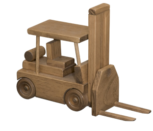 Lapps Toys & Furniture 145 H Wooden Forklift Toy With Skid, Harvest