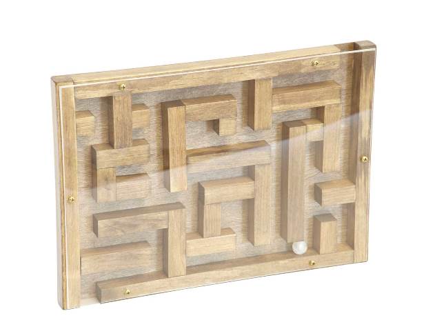 Lapps Toys & Furniture 167 H Wooden Marble Maze, Harvest