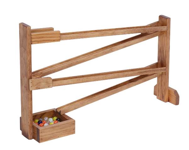 Lapps Toys & Furniture 171 U Wooden Marble Run Toy, Unfinished