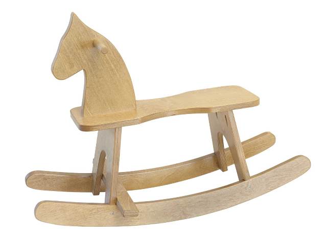 Lapps Toys & Furniture 186 H Wooden Rocking Horse Toy, Harvest
