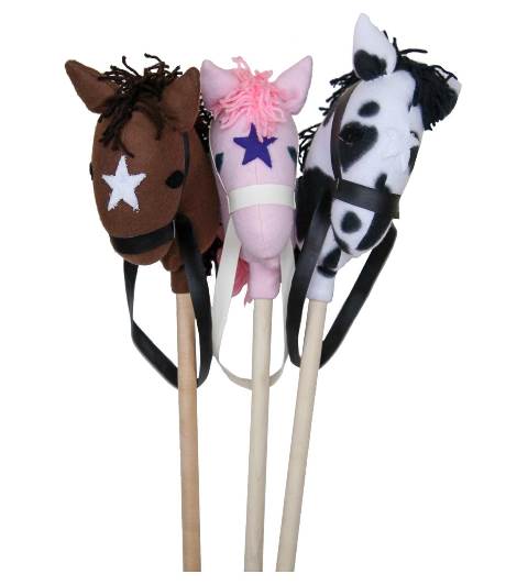 Lapps Toys & Furniture 189 Wood & Cloth Stick Horse