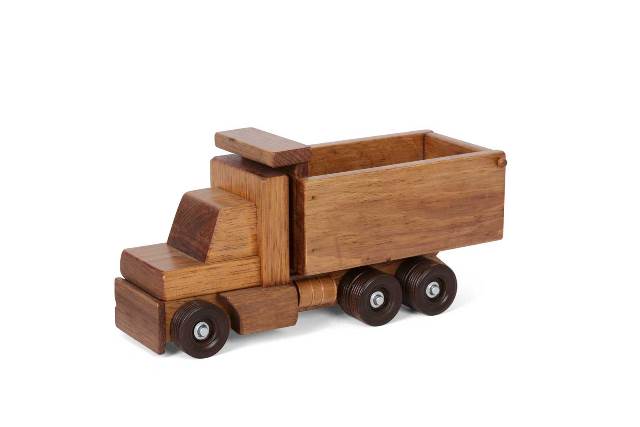 Lapps Toys & Furniture 195 Dth Wooden Drump Truck Toy, Harvest