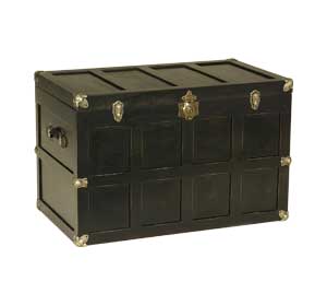 Lapps Toys & Furniture 364 Bl 36.5 In. Wooden Black Trunk