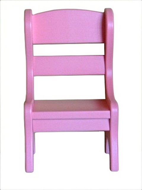 Lapps Toys & Furniture 011 P Wooden Doll Chair, Pink