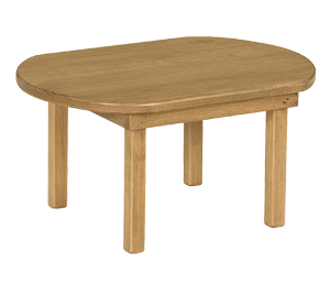 Lapps Toys & Furniture 045 H Wooden Oval Table, Harvest