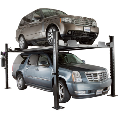 UPC 854909002159 product image for Dannmar 145067 Equipment 4 Post Auto Lift & Storage Lift - 7000 lbs Capacity - M | upcitemdb.com