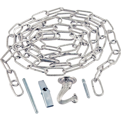 28358 Decorative Hammered Chain - 7 Ft., Nickel