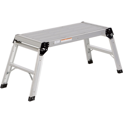 34111 Aluminum Folding Step Platform - 250 Lbs Capacity, 19.25 In. Opened Height - Model No. Afsp-2