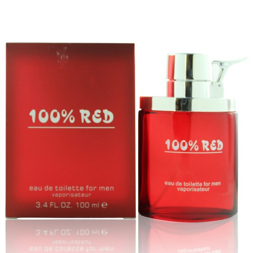 100 Percent Red Zzm100perred3.4edtsp 3.4 Oz Eau De Toilette Spray For Men