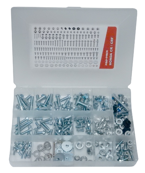 Pit Posse PP2709HO Elite Honda Bolt Kit 193 Piece Pit Posse PP2709HO Elite Honda Bolt Kit 193 Piece